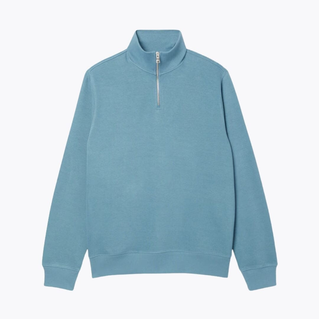 Zip-Up High Neck Sweatshirt
